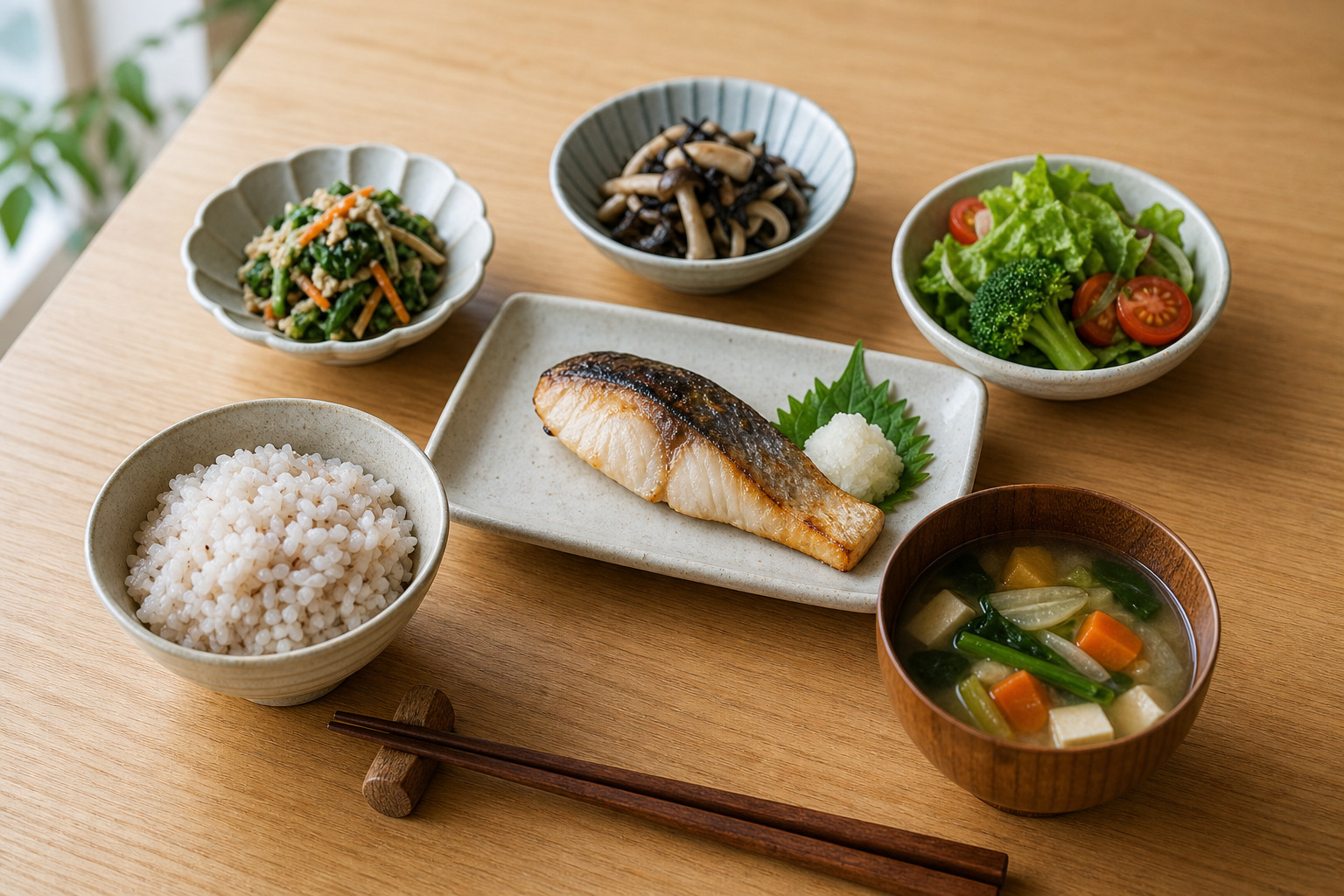 基本は主食・主菜・副菜でPFCバランスを作るを補足する画像