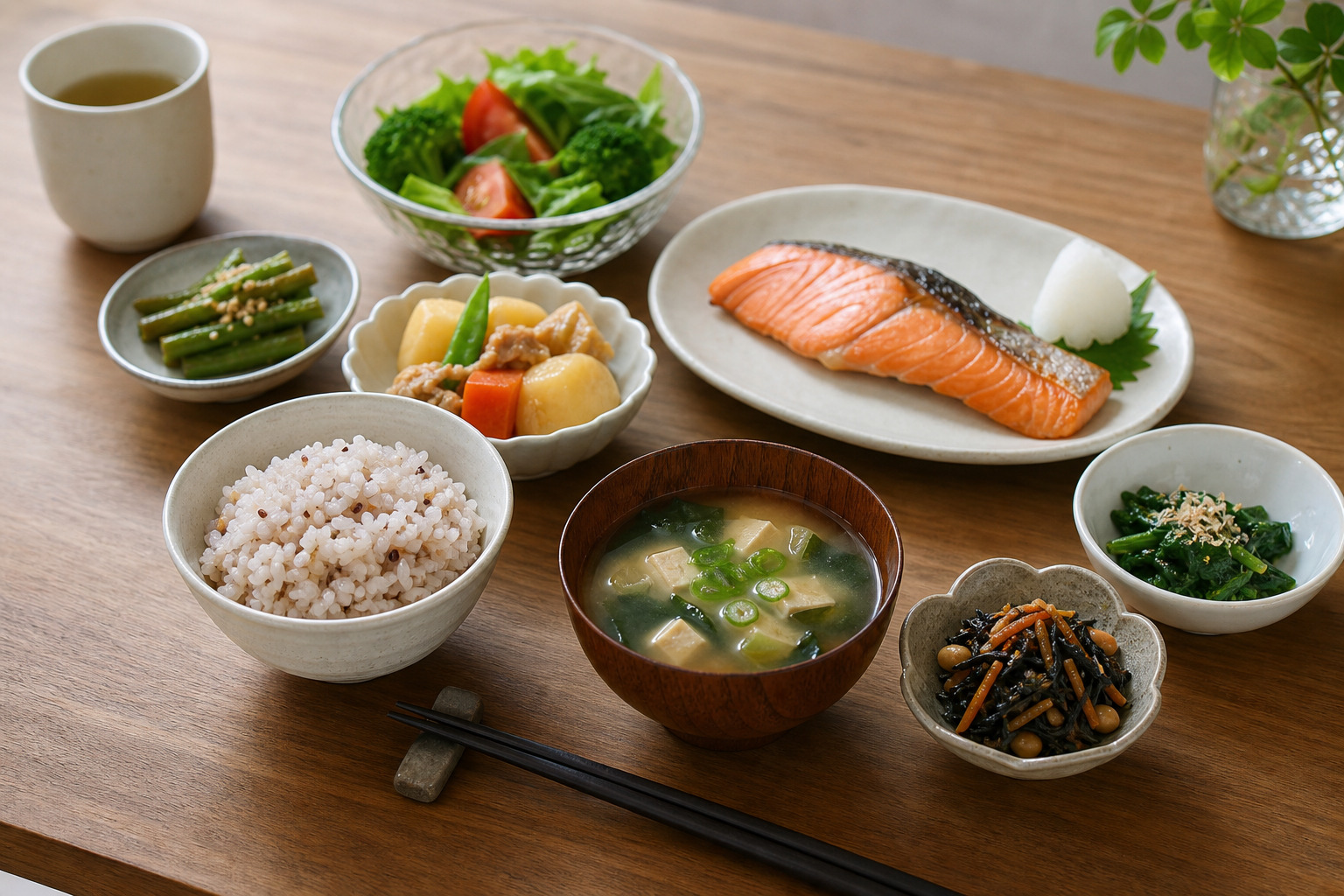 献立は主食・主菜・副菜で考えるを補足する画像