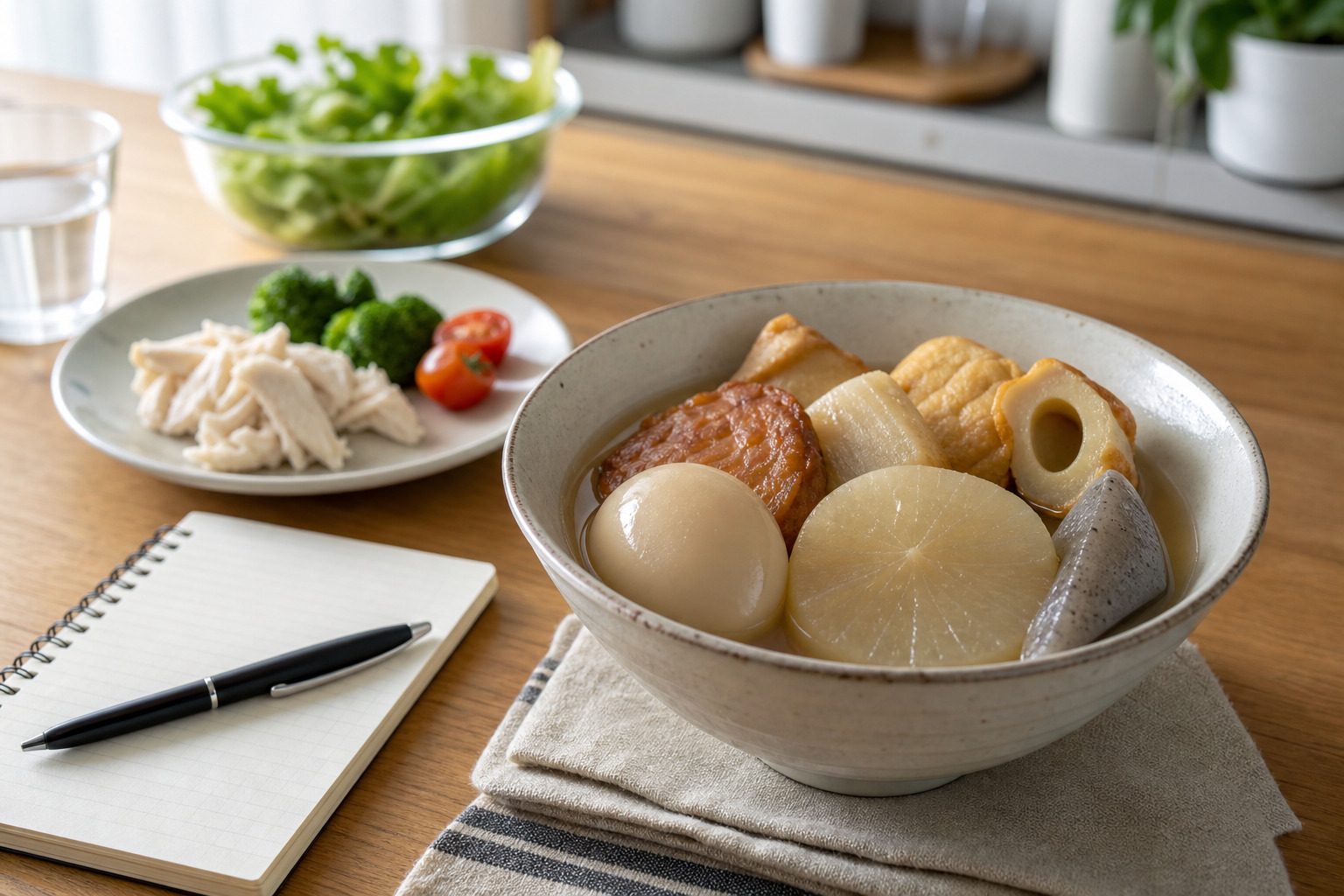 コンビニおでんをダイエットに使うときのチェックポイントを補足する画像