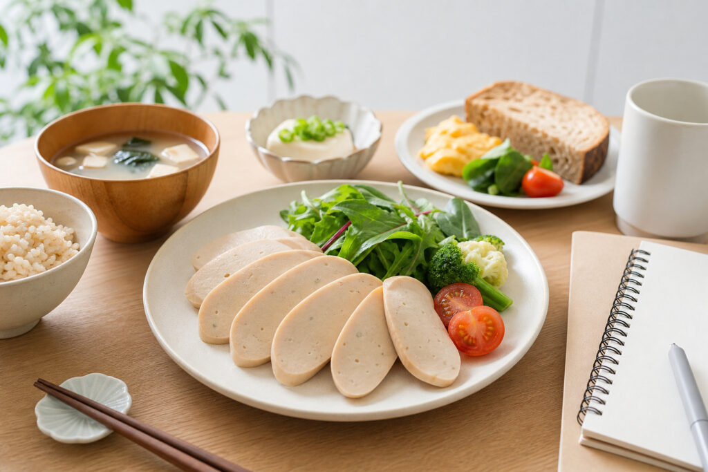 魚肉ソーセージはダイエット中に食べていい？太りにくい食べ方・1日の目安・注意点を解説のアイキャッチ画像
