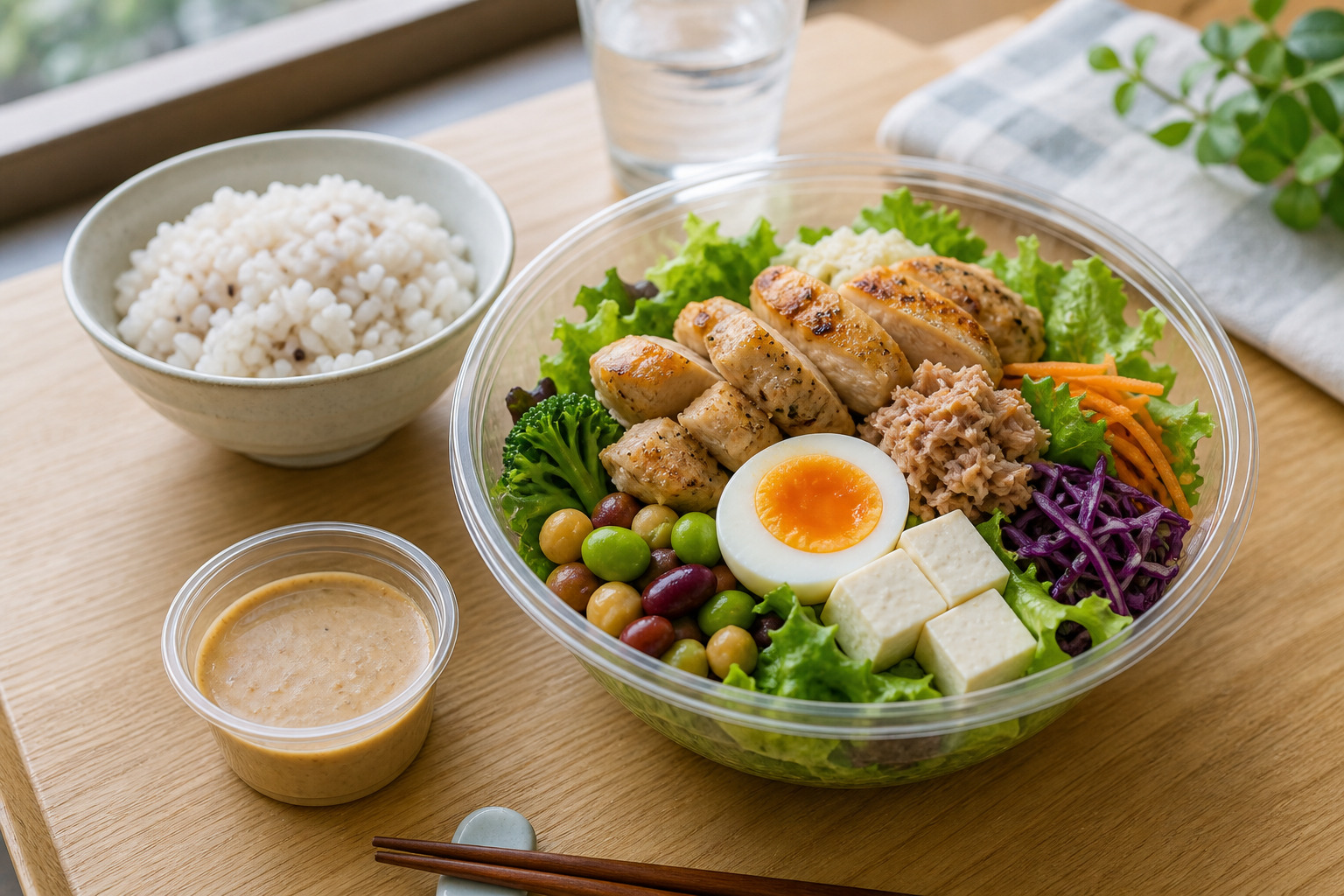 ダイエット向きコンビニサラダの選び方を補足する画像