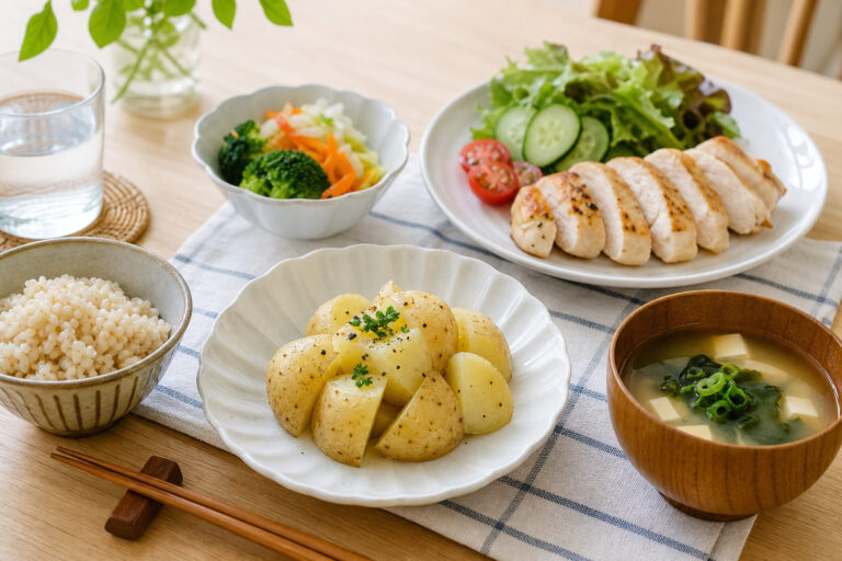 じゃがいもはダイエット中に食べてもいい？太りにくい量・調理法・注意点を解説のアイキャッチ画像