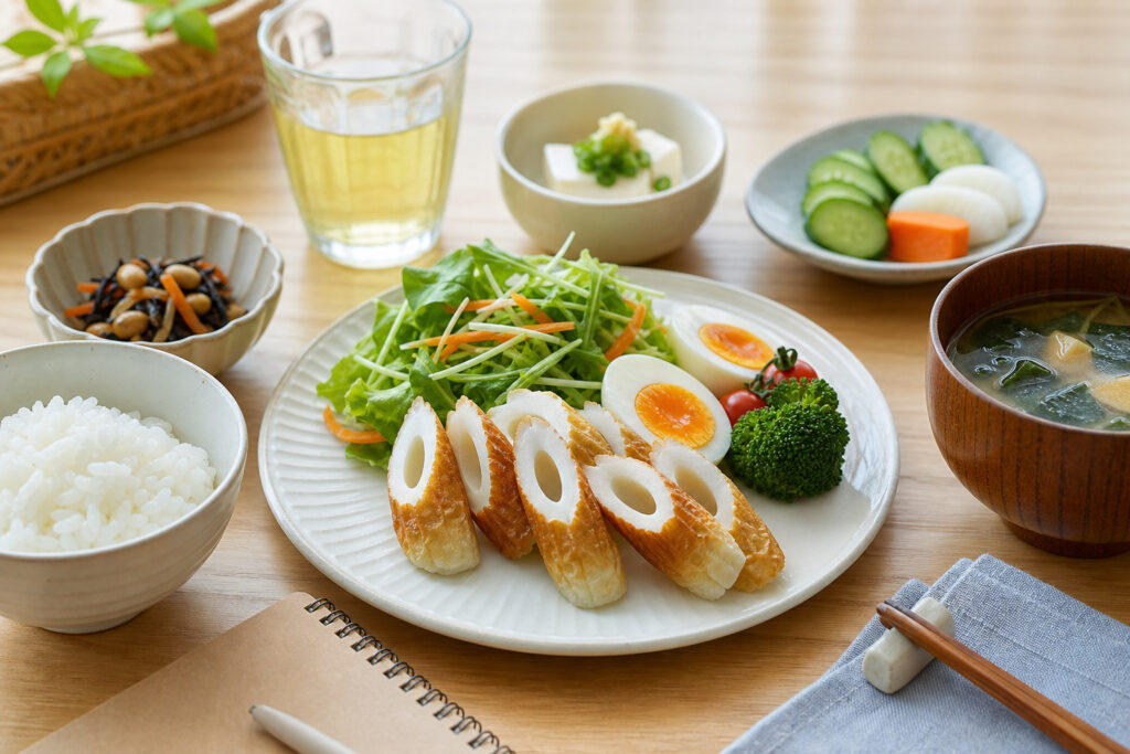 ちくわはダイエット中に食べてもいい？カロリー・糖質・塩分と太りにくい食べ方を解説のアイキャッチ画像